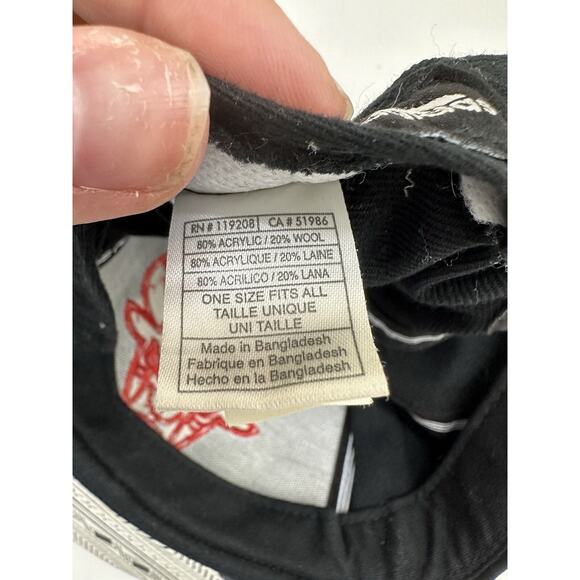 Adidas NBA Chicago Bulls Hat Black Embroidered Logo Aztec Flat Brim Adjustable - Picture 6 of 11